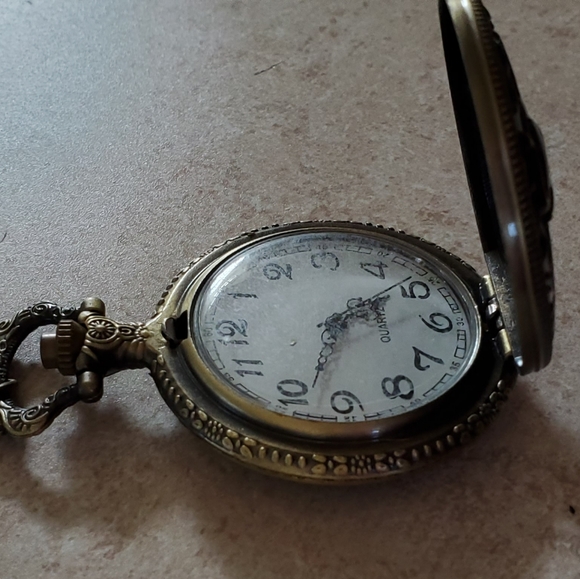 New elephant quartz pocket watch Bronze Color